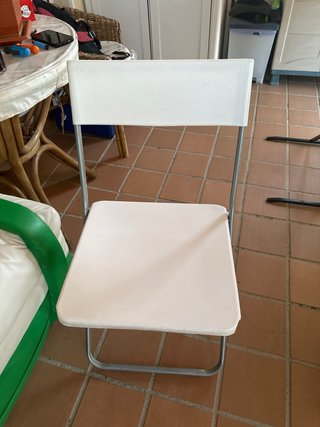 Sillas plegables Ikea blancas Dos sillas