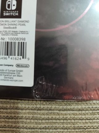 Steelbook Pokémon perla diamante Nintendo switch