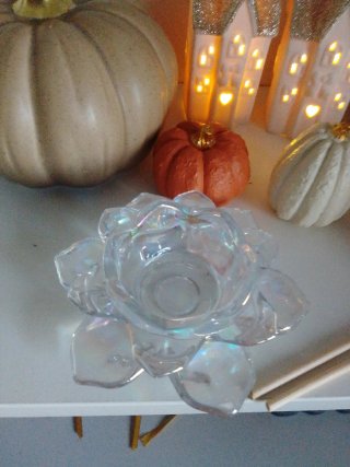 Conjunto Decoración Calabazas y Portavelas