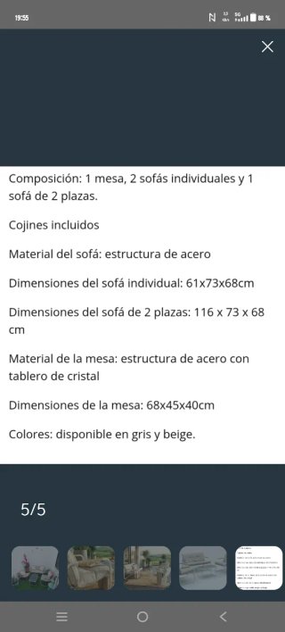 OPORTUNIDAD! Conjunto de jardín a estrenar