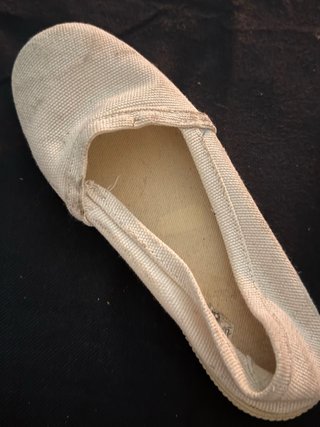 Zapatillas tela blancas talla 35