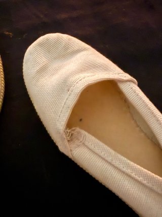 Zapatillas tela blancas talla 35