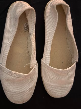Zapatillas tela blancas talla 35