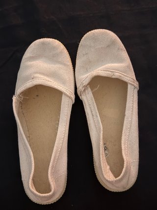 Zapatillas tela blancas talla 35