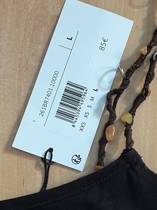 Camiseta tirantes Bimba y Lola negra Talla L