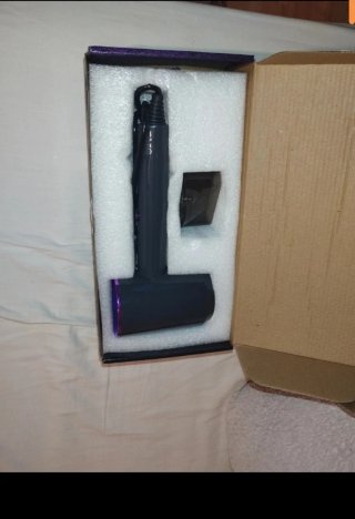 Secador de pelo profesional gris y morado