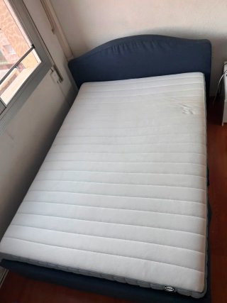 Cama completa con colchón ortopédico