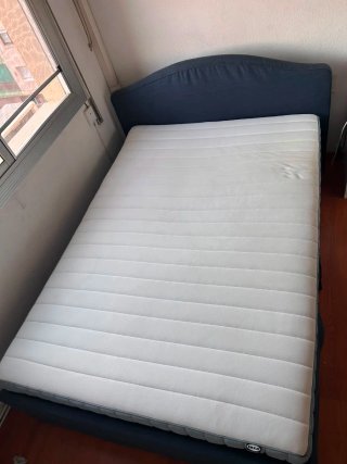 Cama completa con colchón ortopédico