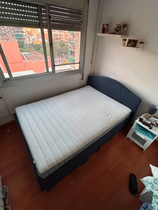 Cama completa con colchón ortopédico