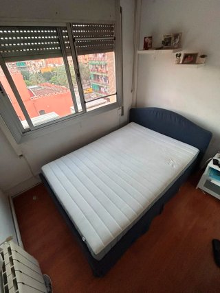Cama completa con colchón ortopédico