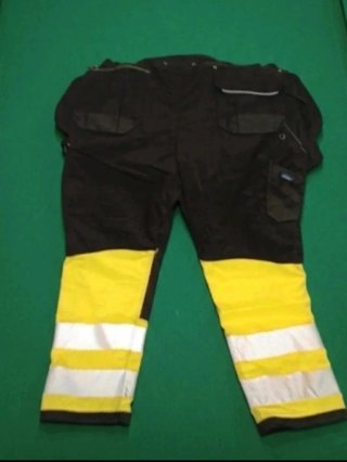 Pantalón alta visibilidad negro y amarillo Portwes