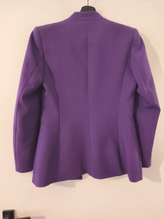 Americana Zara Mujer Elegante Morada