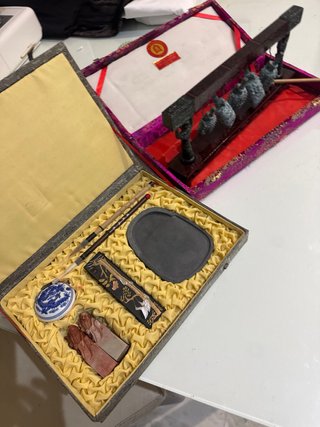 Set calligrafia cinese + campane rapido realizzo