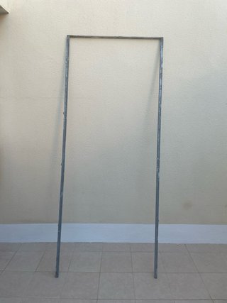 Puerta Aluminio Blanco con Cristal y Marco
