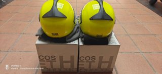 2 Cascos BMW System 6 Evo Amarillo/Negro