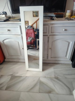 Espejo Joyero Blanco Madera
