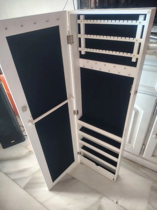 Espejo Joyero Blanco Madera