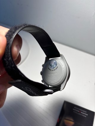 Omega x Swatch Negro/Plata