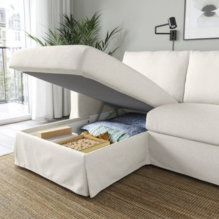 Sofá chaiselongue beige
