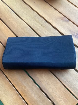 Cartera de mano antigua negra