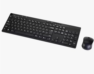Combo Teclado y Ratón Inalámbrico Negro