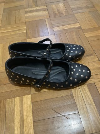 Bailarinas/Merceditas negras con tachuelas