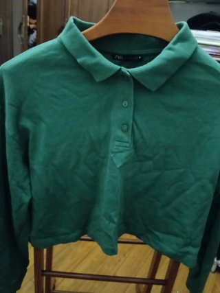 Camisa Zara manga larga mujer talla L
