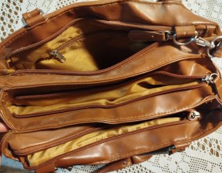 Bolso de cuero patchwork