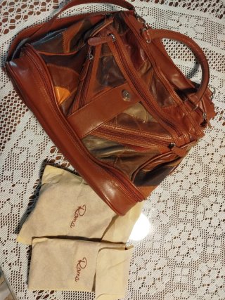 Bolso de cuero patchwork
