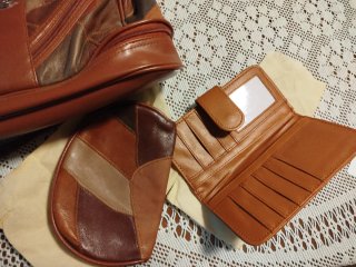 Bolso de cuero patchwork