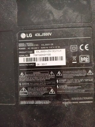 TV LG 43 Negra