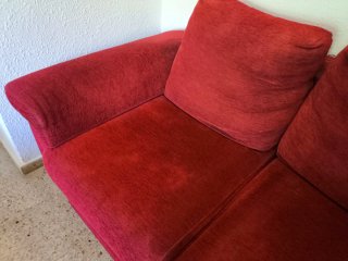 Sofá rojo 2 plazas 190cm