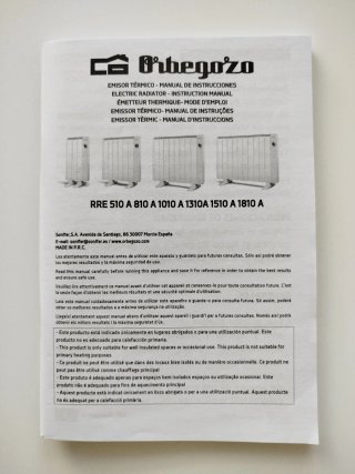 Emisor Térmico Orbegozo RRE 1010 A Bajo Consumo