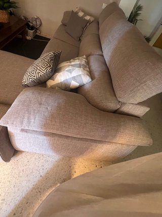 Sofá modular marron clarito 265 cm
