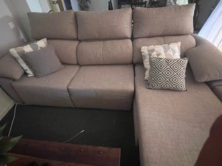 Sofá modular marron clarito 265 cm