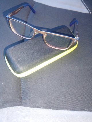 Gafas Montura Azul y Dorado