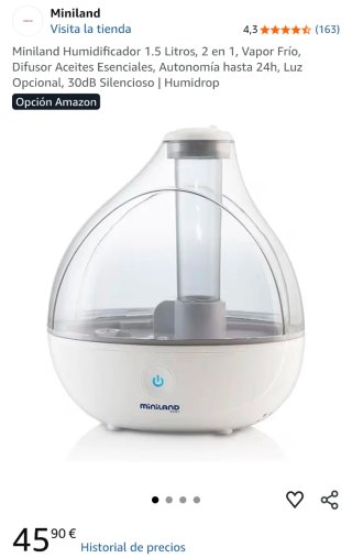 Humidificador Miniland Bebé