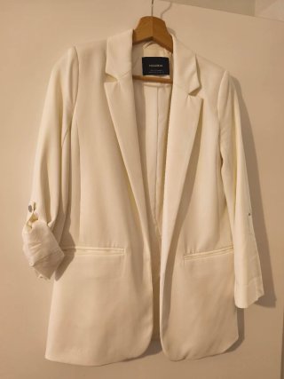 Americana blanca Pull&Bear