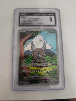 Carta Pokémon Pinsir CGC 9 Art Rare Holo