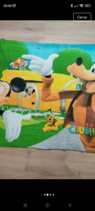 Manta Mickey Mouse Clubhouse. Tamaño 1,15*1,50 apr
