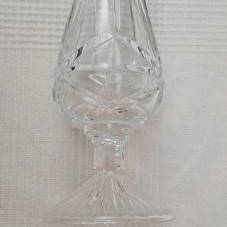Jarrón de cristal tallado 24% PbO Hand cut
