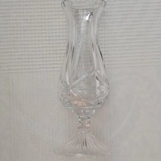 Jarrón de cristal tallado 24% PbO Hand cut