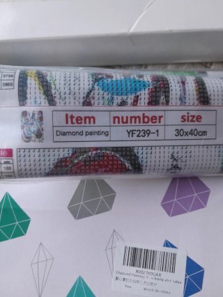 Kit 3 Pinturas de diamantes DIY 30x40cm y joyero