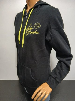 Sudadera Harley-Davidson Negra y Amarilla Mujer