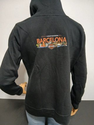 Sudadera Harley-Davidson Negra y Amarilla Mujer