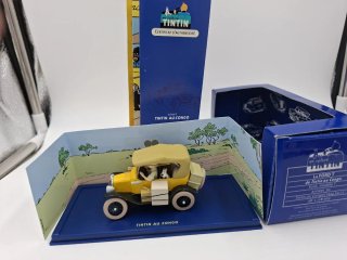 Lote Tintín: 5 Vehículos 1/43 + 3 Figuras Plomo