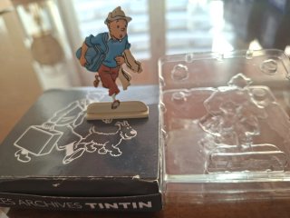 Lote Tintín: 5 Vehículos 1/43 + 3 Figuras Plomo