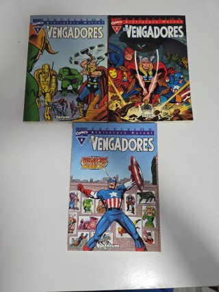 3 tomos comics de Los Vengadores Excelsior