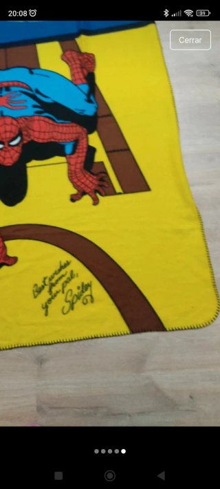 Manta Spiderman Marvel Comics. Tamaño 1,50*1,30 ap