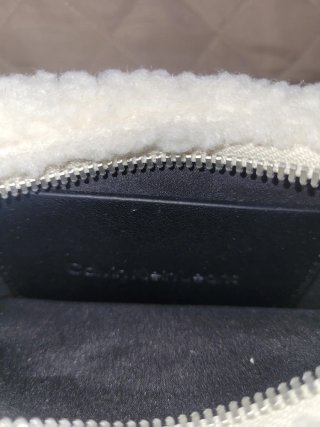 Borsa Calvin Klein bianca in pile